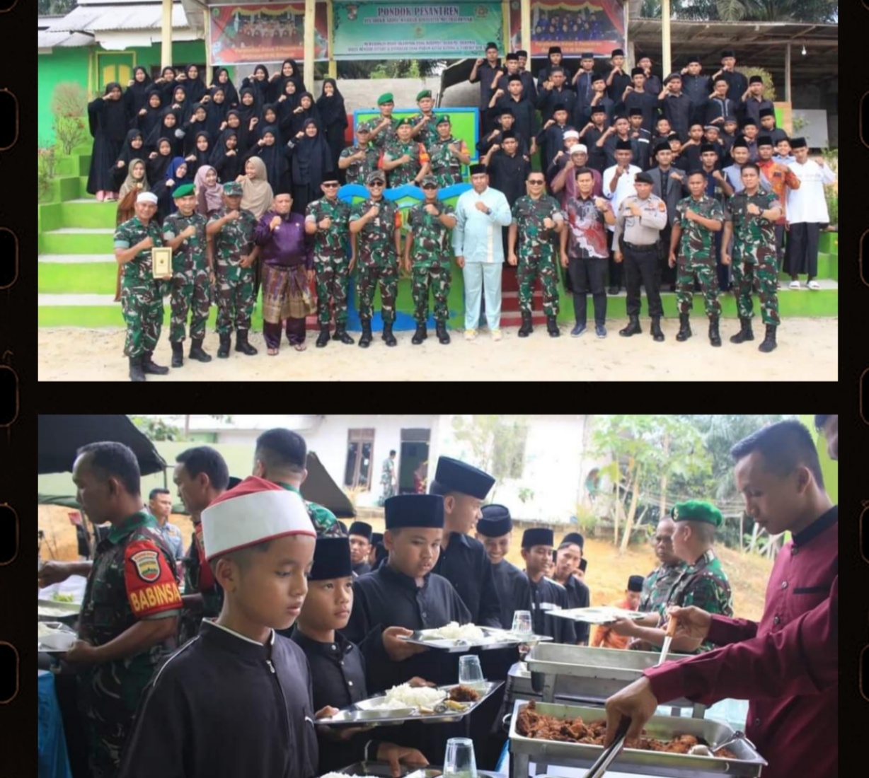 Korem 031/Wira Bima adakan Jumat Berkah Makan Gratis untuk Anak Ponpes