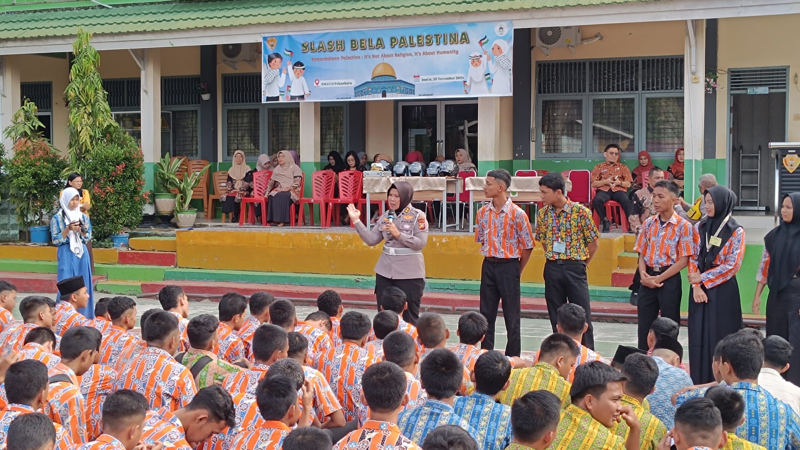 DITLANTAS POLDA RIAU GELAR KAMPANYE KESELAMATAN TEKAN ANGKA KECELAKAAN.